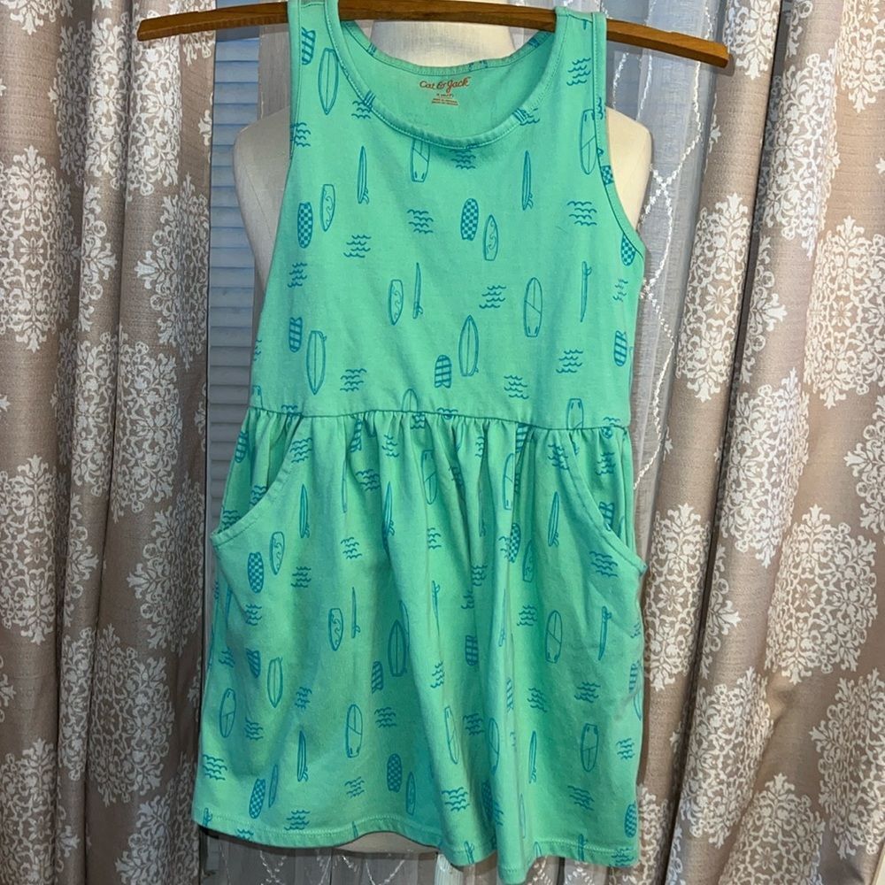 Cat & Jack Sleeveless Dress w\ pockets size small 6/7